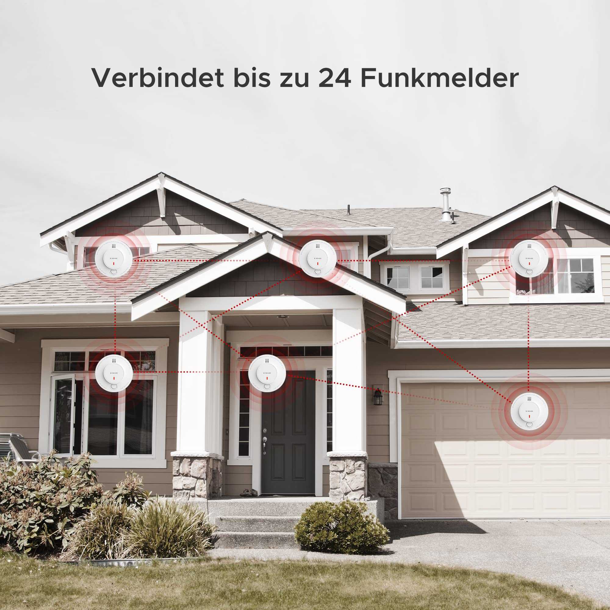X-Sense SD19-W Drahtloser vernetzter Rauchmelder 6er Set - Umfassende Sicherheit für Ihr Zuhause Mesch Shop X-Sense SD19-W Drahtloser vernetzter Rauchmelder 6er Set - Umfassende Sicherheit für Ihr Zuhause Mesch Shop